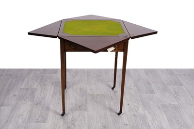 Lot 2 - An rectangular card table