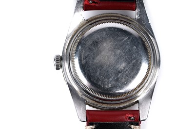 Lot 408 - A Rare Rolex Oyster Perpetual GMT-Master automatic chronometer wristwatch with Bakelite Pepsi bezel