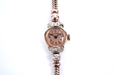 Lot 459 - Glycine Watch Co: a 14ct rose gold cased cocktail watch