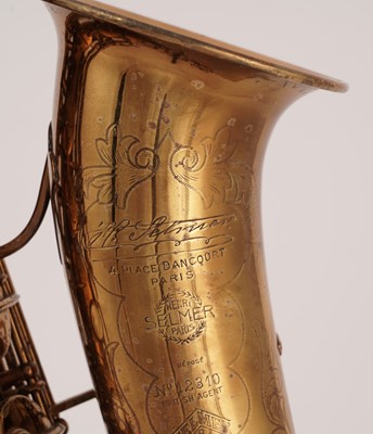 Lot 32 - A Selmer Large-Bore alto saxophone, circa 1930