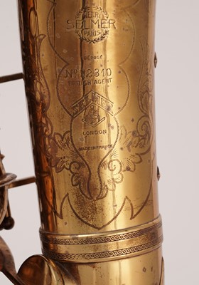 Lot 32 - A Selmer Large-Bore alto saxophone, circa 1930