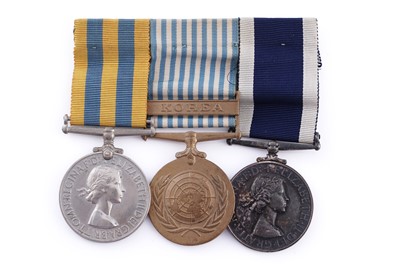 Lot 8 - A group of three Korea and LSGC medals