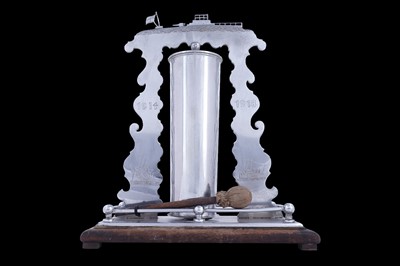 Lot 86 - A British First World War period chrome plated trench art gong