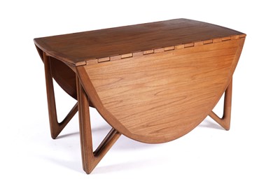 Lot 508 - Kurt Østervig for Jason Møbler: a mid-20th Century Danish teak dropleaf dining table