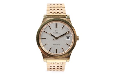 Lot 258 - An Omega gold-plated wristwatch