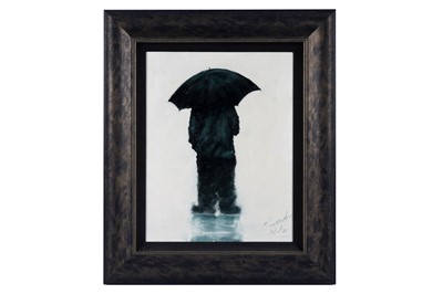 Lot 707 - Alexander Millar - Umbrella man | oil