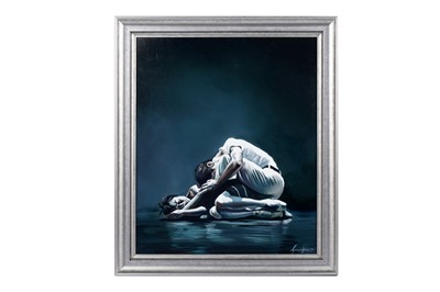Lot 515 - Gavin Penn - The dancers embrace | oil