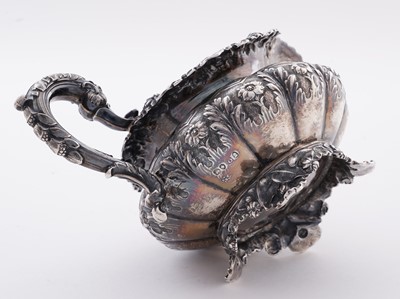 Lot 115 - A late George IV silver three-piece tea service