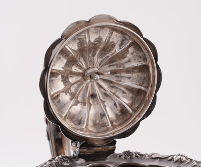 Lot 115 - A late George IV silver three-piece tea service