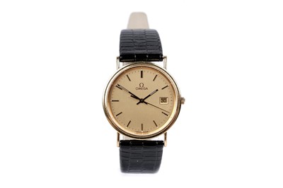 Lot 432 - Omega: an 18ct yellow gold cased quartz wristwatch