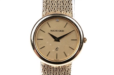 Lot 443 - Bueche Girod: a 9ct yellow gold quartz lady's cocktail watch