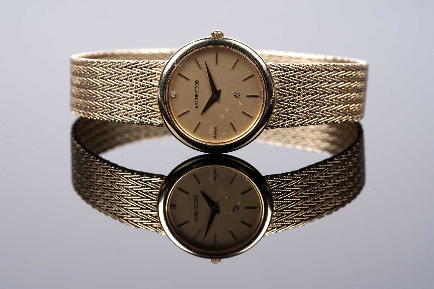 Lot 443 - Bueche Girod: a 9ct yellow gold quartz lady's cocktail watch