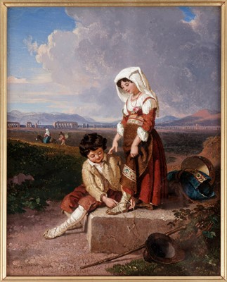 Lot 725 - Penry Williams - The Loose Slipper | oil