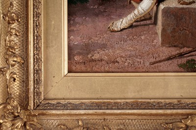 Lot 725 - Penry Williams - The Loose Slipper | oil
