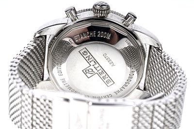 Lot 439 - Breitling Heritage Superocean: a steel cased chronograph automatic wristwatch