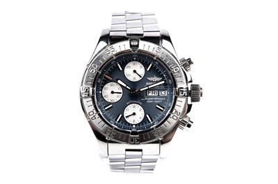 Lot 440 - Breitling Superocean: a steel cased chronograph automatic wristwatch