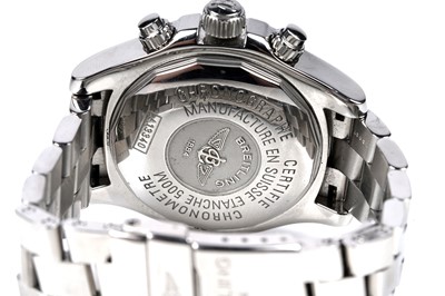 Lot 440 - Breitling Superocean: a steel cased chronograph automatic wristwatch
