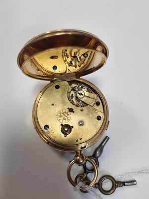Lot 466 - Coventry Watch Manufacturing Company: an 18ct yellow gold chronograph open faced pocket watch