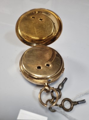 Lot 466 - Coventry Watch Manufacturing Company: an 18ct yellow gold chronograph open faced pocket watch