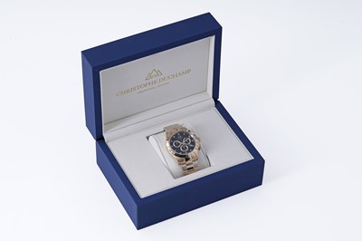 Lot 327 - A Christophe Duchamp "Grand Mont" diamond calendar/chronograph watch