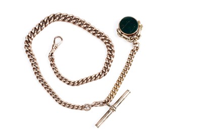 Lot 118 - A 9ct gold "Albert" watch chain