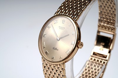 Lot 412 - Rolex Cellini: an 18ct yellow gold cased manual wind wristwatch