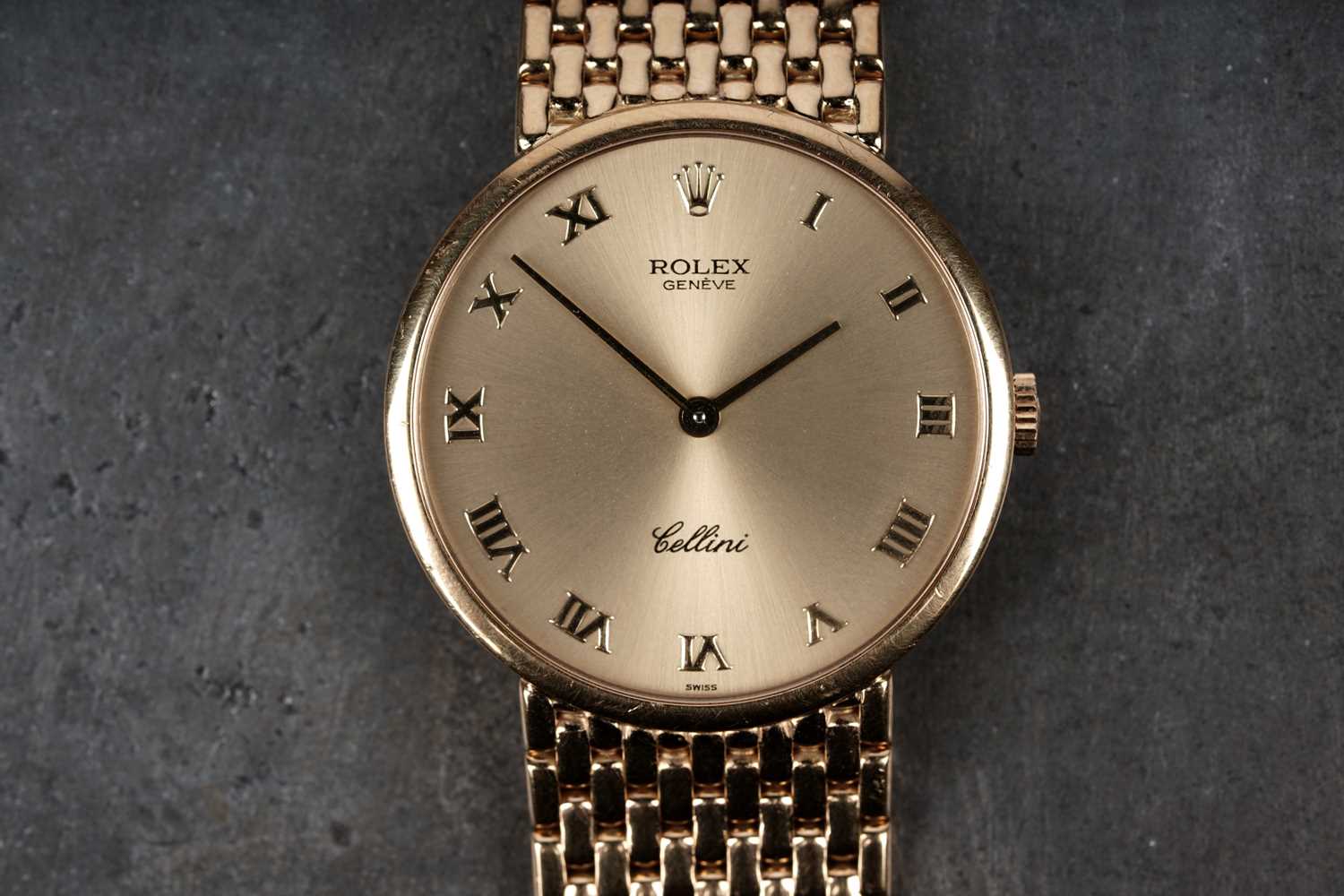 Lot 412 - Rolex Cellini: an 18ct yellow gold cased manual wind wristwatch