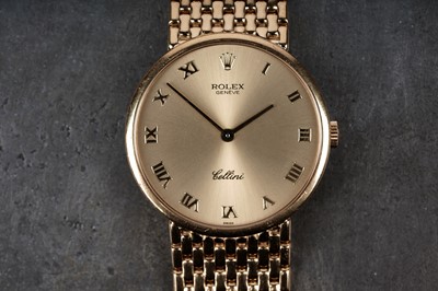 Lot 412 - Rolex Cellini: an 18ct yellow gold cased manual wind wristwatch