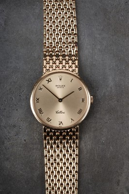Lot 412 - Rolex Cellini: an 18ct yellow gold cased manual wind wristwatch