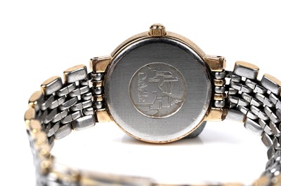 Lot 430 - Omega De Ville: a gilt steel cased lady's quartz cocktail watch