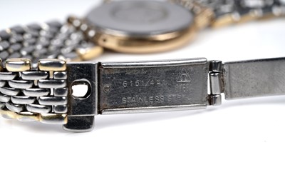Lot 430 - Omega De Ville: a gilt steel cased lady's quartz cocktail watch