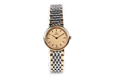 Lot 430 - Omega De Ville: a gilt steel cased lady's quartz cocktail watch