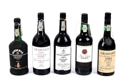 Lot 11 - Five bottles of port