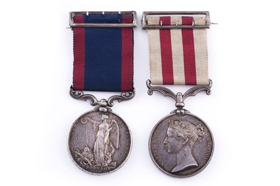 Lot 9 - A pair of Queen Victoria campaign medals