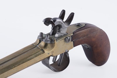 Lot 42 - A pair of 19th Century Belgian double barrelled pistols