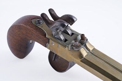 Lot 42 - A pair of 19th Century Belgian double barrelled pistols