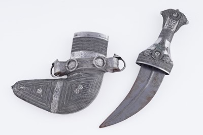 Lot 69 - Two Omani janbiyya or khanjar
