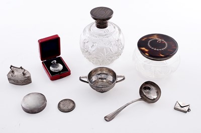 Lot 370 - A collection of silver bottles and other items