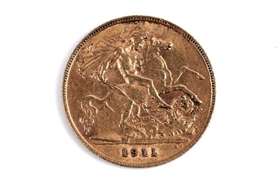 Lot 241 - A George V 1911 gold half sovereign