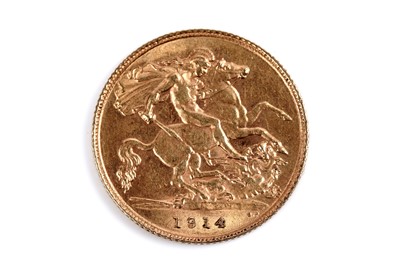 Lot 243 - A George V 1914 gold half sovereign