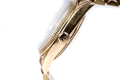 Lot 415 - Rolex Oyster Perpetual Day-Date: an 18ct yellow gold cased automatic wristwatch
