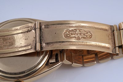 Lot 415 - Rolex Oyster Perpetual Day-Date: an 18ct yellow gold cased automatic wristwatch