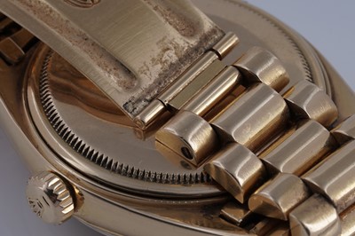 Lot 415 - Rolex Oyster Perpetual Day-Date: an 18ct yellow gold cased automatic wristwatch