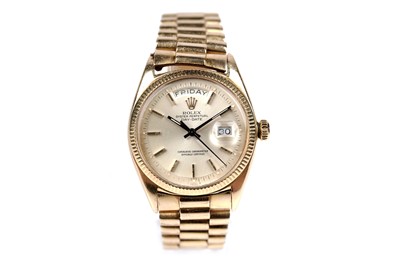 Lot 415 - Rolex Oyster Perpetual Day-Date: an 18ct yellow gold cased automatic wristwatch
