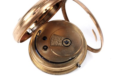Lot 467 - Lewis B Swells, Ashbourne: an 18ct yellow gold cased open faced pocket watch