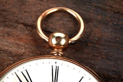 Lot 467 - Lewis B Swells, Ashbourne: an 18ct yellow gold cased open faced pocket watch