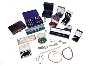 Lot 325 - A selection of watches; and costume jewellery