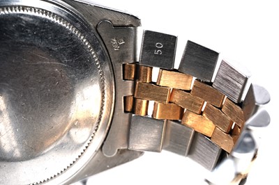 Lot 411 - Rolex Oyster Perpetual Datejust: a steel and gold bi-metal cased automatic chronometer wristwatch