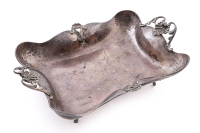 Lot 30 - A 20th Century Middle Eastern silver two handled dish