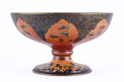 Lot 902 - A Wedgwood Flame Fairyland lustre chalice bowl